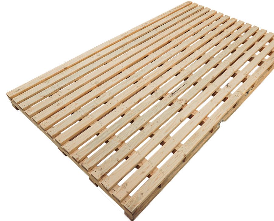 wooden pallet 48x40, softwood, stringer style